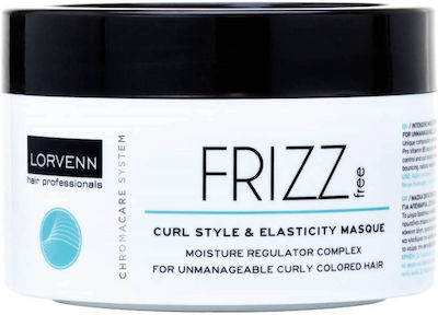 Lorvenn Frizz Free Curl Style & Elasticity Μάσκα Μαλλιών για Διατήρηση Χρώματος 500ml