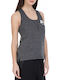 Nike Vintage Women's Athletic Cotton Blouse Sleeveless Gray