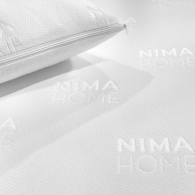 Nima Protector Saltea Single Impermeabil cu Bandă Jacquard Alb 11538 100x200+30buc