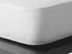 Kentia Super-Double Waterproof Jersey Mattress Cover Fitted Cotton Cover White 160x200cm