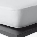 Kentia Single Waterproof Jersey Mattress Cover Fitted Cotton Cover White 100x200cm
