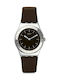 Swatch Lie De Vin Watch with Brown Rubber Strap