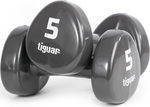 Tiguar Vinyl Set of Dumbells 2 x 5kg