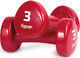 Tiguar Vinyl Set of Dumbells 2 x 3kg