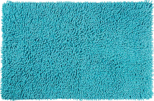 Dimitracas Rutschfest Badematte Synthetisch,Polyester/Cotton/Leather Rechteckig Loop 05569.004 Turquoise 50x80cm