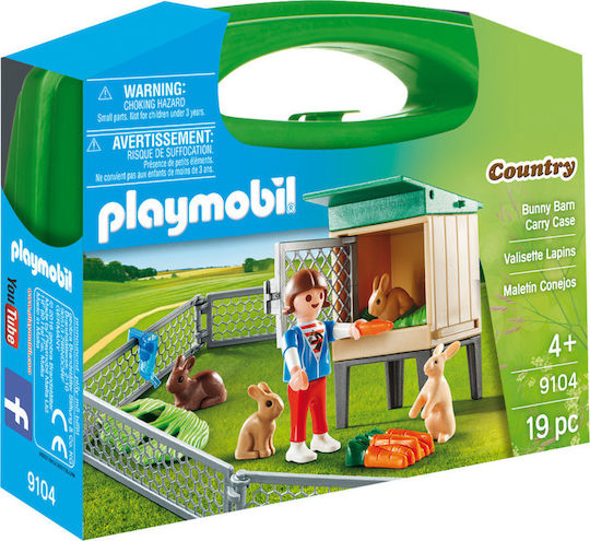 Playmobil Carry Case Country Bunny Barn Carry Case for 4+ years old