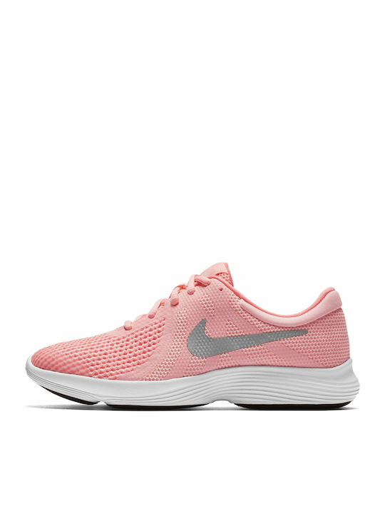 Revolution Revolution 4 GS Kids Sports Shoes Running with Laces Pink