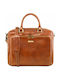 Tuscany Leather Pisa Leather Men's Bag Handbag Tabac Brown