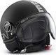 MomoDesign FGTR Classic Matt Black - Silver Jet Helmet