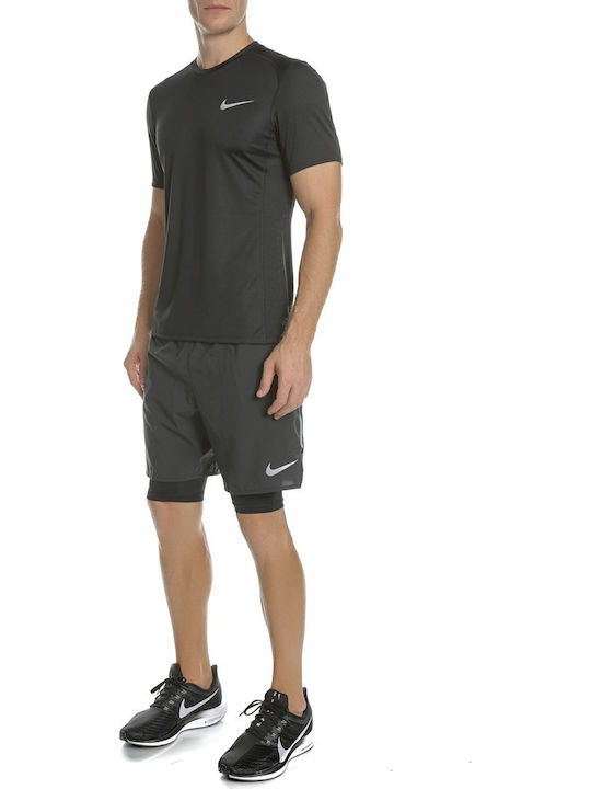 Nike Distance 2-In-1 Αθλητική Ανδρική Βερμούδα Dri-Fit Μαύρη