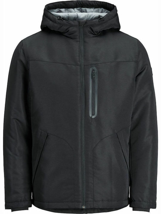 Jack & Jones Black Winter Jacket Waterproof Black