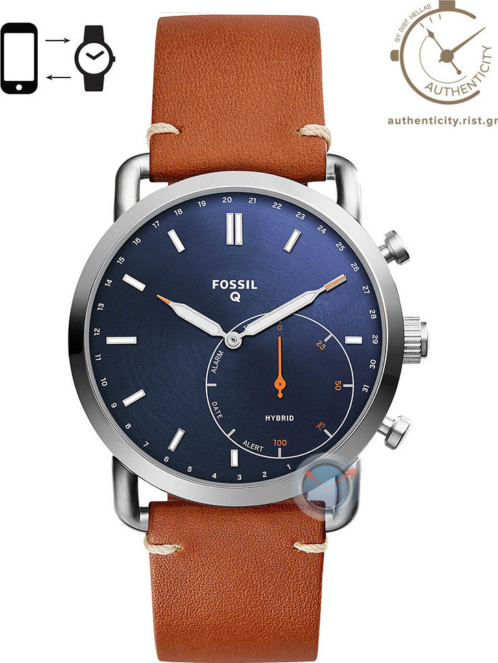 Fossil Q Commuter 42mm Luggage Leather Skroutz.gr