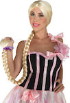 Carnival Wig with Braids Blond 80cm