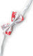 Carnival Bow Tie White for Halloween 1pcs