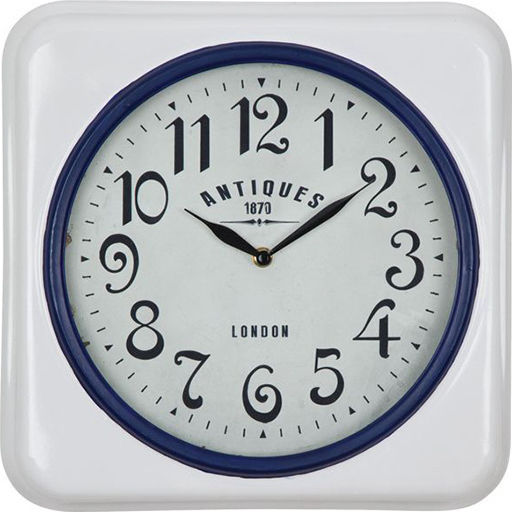 Trimar Wall Clock Metallic White