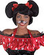 Carnival Wig with Braid Black Ποντικούλα