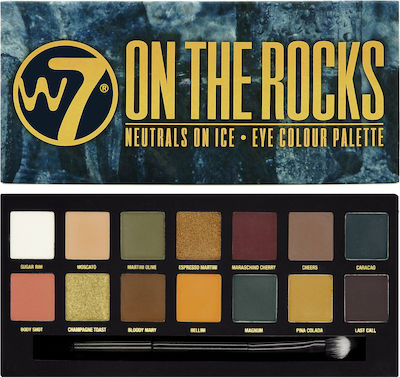 W7 Cosmetics On The Rocks Eye Shadow Palette in Solid Form 11.2gr