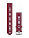 Garmin Strap Silicone Red (Forerunner 55/245/645 / Vivoactive 3/5/HR / Venu Sq 2) 010-11251-1C
