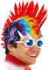 Perucă de Carnaval Mohawk Multicolor