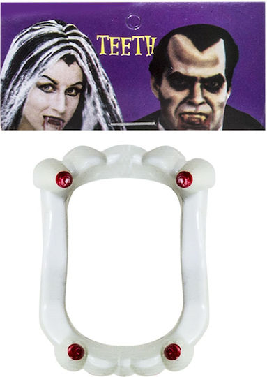 Horror Mask with Teeth Carnival Accessories White Plastic for Halloween