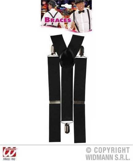 Carnival Suspenders Black 8148U