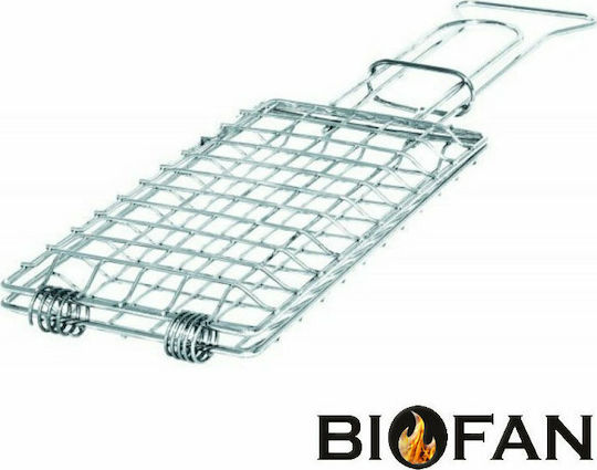 Biofan Двойна Скара за Печене Хром 25.5брx13.5брсм.