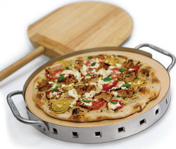 Broil King Baking Plate Pizza Double Sided with Stone Flat & Grill Surface 34x34x1.2cm 69816