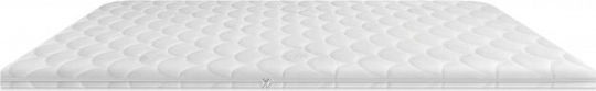 Eco Sleep Топ матрак Waterfoam Капитониран King Size Пяна Импрегниран с Алое Вера и Премахваем Калъф 180x200x4см