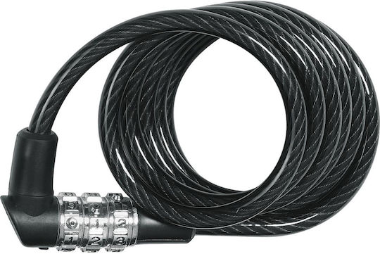 Abus 1150/120 Κλειδαριά Ποδηλάτου Κουλούρα με Συνδυασμό Μαύρη