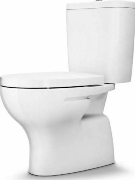 Sanitana Pop Toaletă de podea cu sistem de descărcare Albă Sanitana Pop Toaletă de podea cu sistem de descărcare Albă