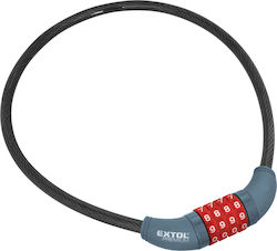 Extol Bike Coding Lock 10x650mm Κουλούρα Ποδηλάτου