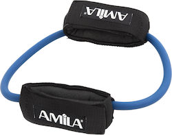 Amila Ankle Tube Λάστιχο Γυμναστικής Κυκλικό Πολύ Σκληρό με Λαβές Μπλε