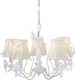 Aca Ekavi Chandelier Lampshade 5xE14 White 58cm EG166085PW