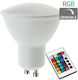 Spot Light Smart Lampe LED 4.5W für Fassung GU10 und Form MR16 RGB 360lm Dimmbar