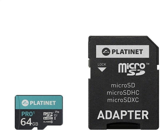Platinet microSDXC 64GB U1 V10 UHS-I 70MB/s