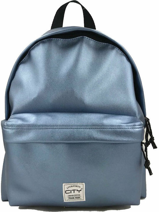 Lyc Sac Sparkle Drop Blue School Bag Backpack Junior High-High School in Blue color 24lt