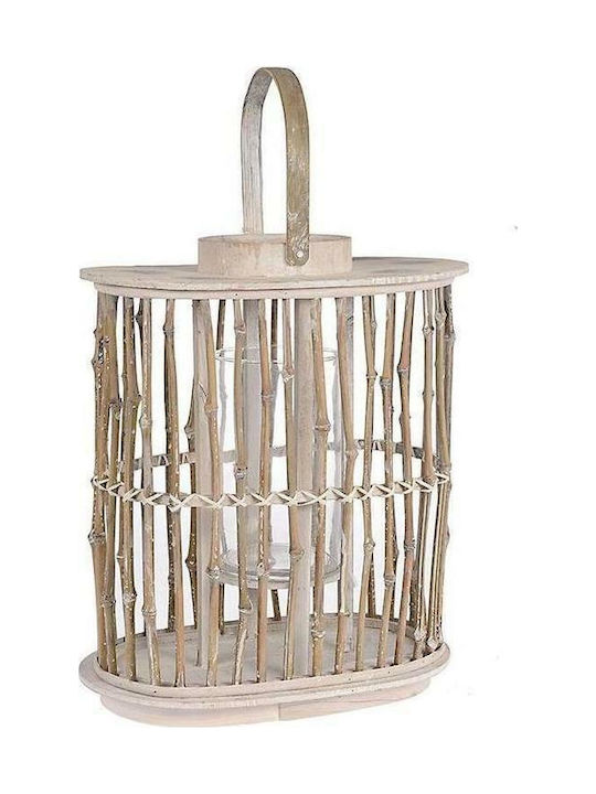 Inart Lantern Wooden 1pcs