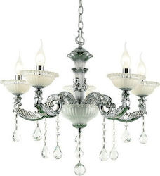 Aca Chandelier Candlestick 5xE14 Silver EG166495PCH