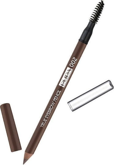 Pupa Milano True Eyebrow Pencil 002 Brown Μολύβι για Φρύδια σε Καστανή Απόχρωση 0.2gr