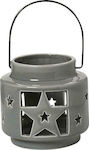 Espiel Christmas Ceramic Gray Lantern 12x12cm