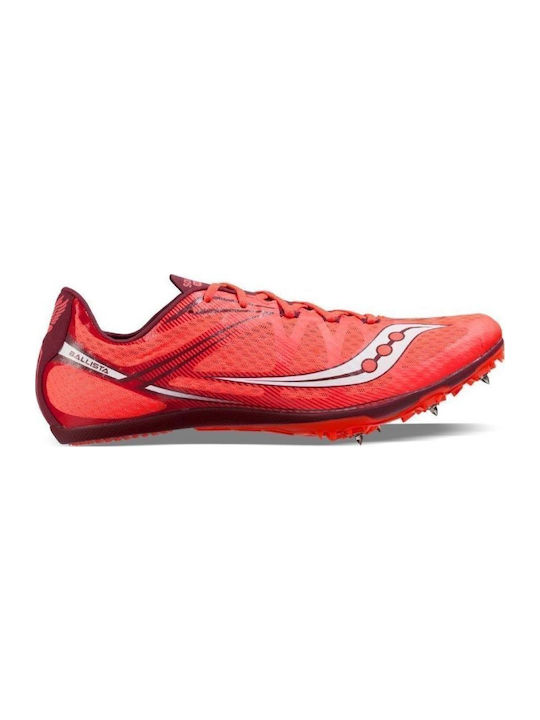 Saucony Ballista Sport Shoes Spikes Red