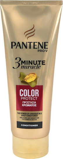 Pantene Pro-V 3 Minute Miracle Color Protect Conditioner Διατήρησης Χρώματος για Βαμμένα Μαλλιά 200ml