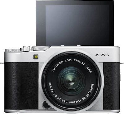 Fujifilm Spiegellose Kamera X-A5 Crop Frame Kit (XC 15-45mm F3.5-5.6 OIS PZ)