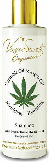 Venus Secrets Cannabis Oil & Argan Oil Шампоан Възстановяване/Подхранване И Натрупване На Маса За Всички Типове Коса 250мл