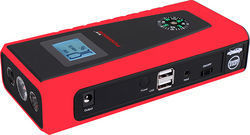 Pushidun Φορητός Εκκινητής Μπαταρίας Αυτοκινήτου 12V με Power Bank / USB / Φακό K09S Jump Starter 12000mAh
