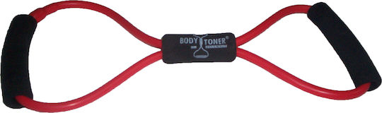 Body Concept Body Toner Hard Bandă De Rezistență Cu Barete Încrucișate Hard Roșie