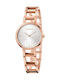 Calvin Klein Women's Watch Chronograph Battery with Pink Gold Stainless Steel Bracelet