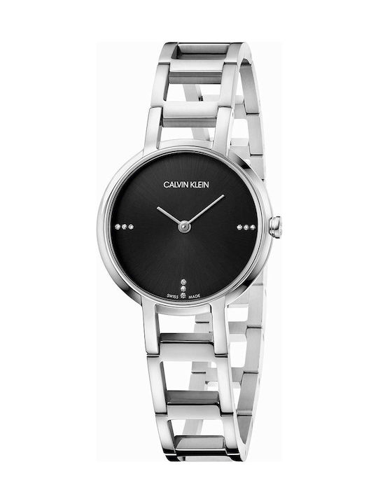 Calvin Klein Часовник с сребърен Метална Гривна K8N2314S