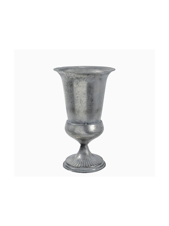 Zaros Metallic Vase 23.5x23.5x39.5cm