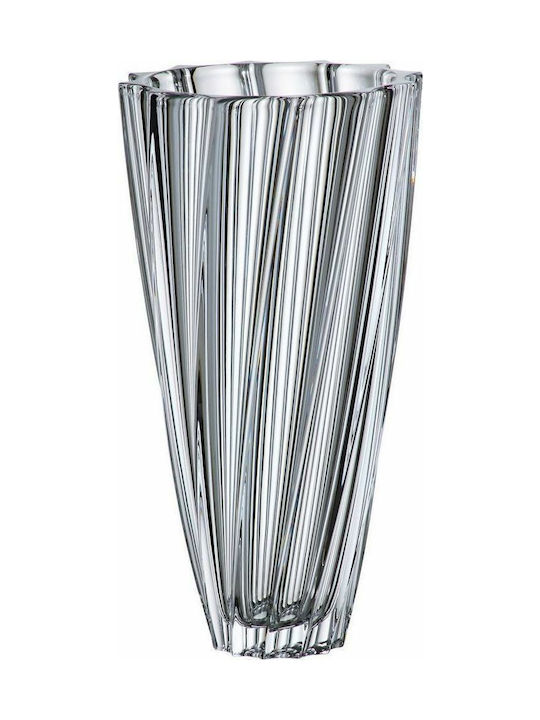 Bohemia Crystal Vase Scallop 30.5cm